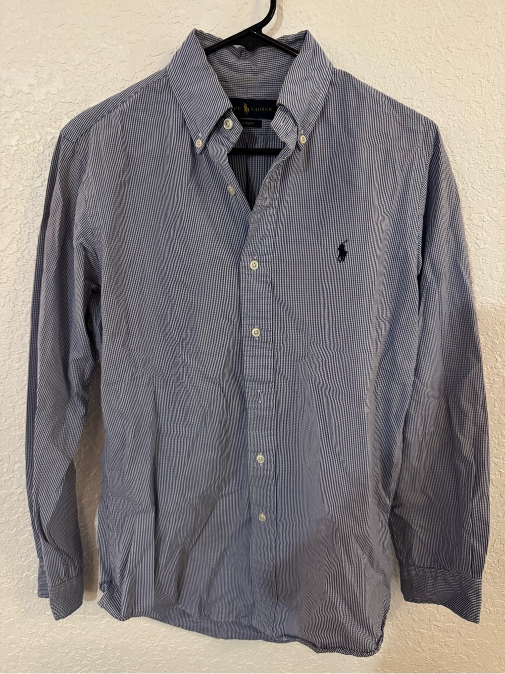 Ralph Lauren Men's Light Blue Pinstripe Button-Down Shirt